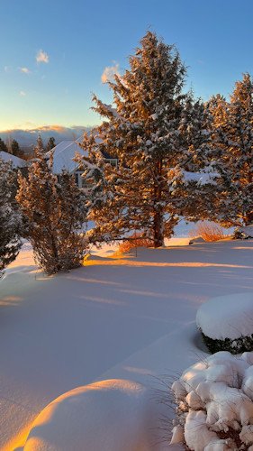 Snowy sunrise Bend Chuck Foyt 1-10
