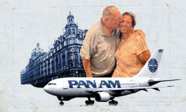 Angela was able to travel to London frequently thanks to heavily discounted Pan Am employee tickets.