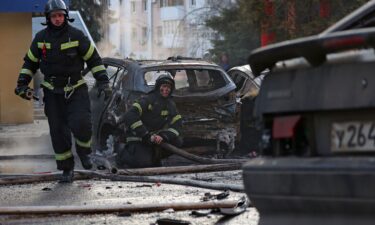 A shopping mall was damaged in Ukraine's strike on Belgorod