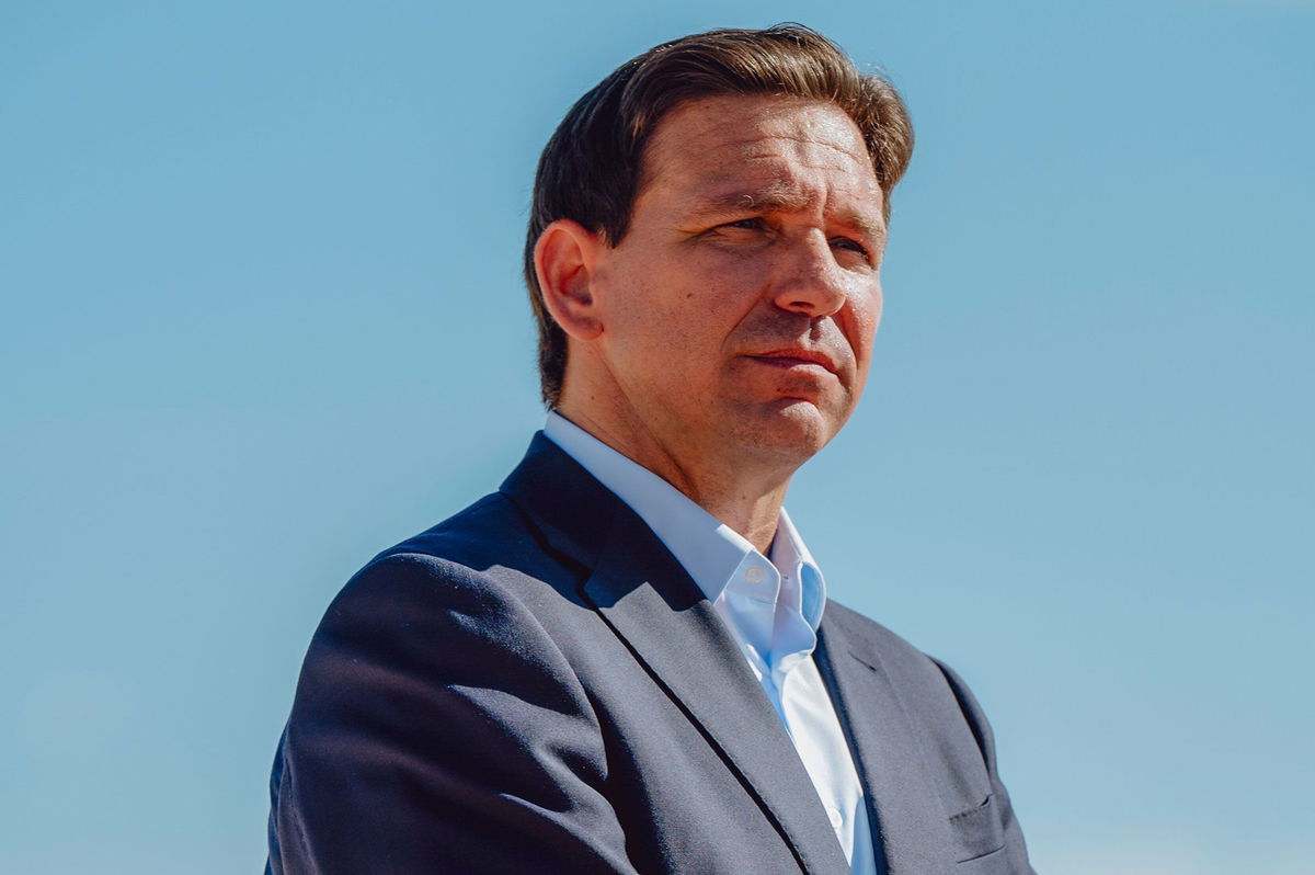 <i>Desiree Rios/The New York Times/Redux</i><br/>Florida Gov. Ron DeSantis speaks at a campaign event in Midland