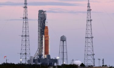 NASA's Space Launch System rocket with the Orion spacecraft is pictured here on launchpad 39B as final preparations were made in November 2022 for the Artemis I launch from Kennedy Space Center in Cape Canaveral