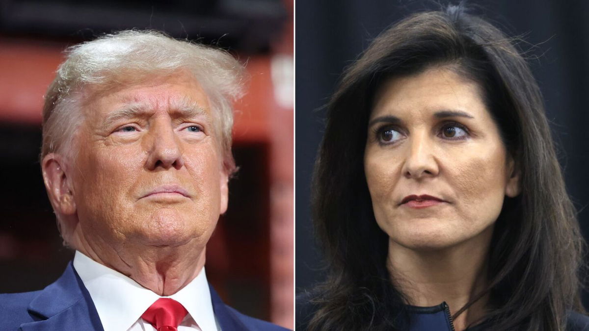 <i>Getty Images</i><br/>Former President Donald Trump and his team have shifted to targeting GOP presidential rival Nikki Haley as they seek to slow her recent momentum before the first votes are cast this primary season.