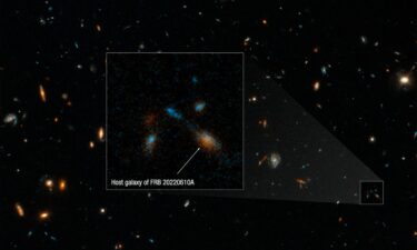 Astronomers used the Hubble Space Telescope to trace a fast radio burst back to a compact group of at least seven galaxies.