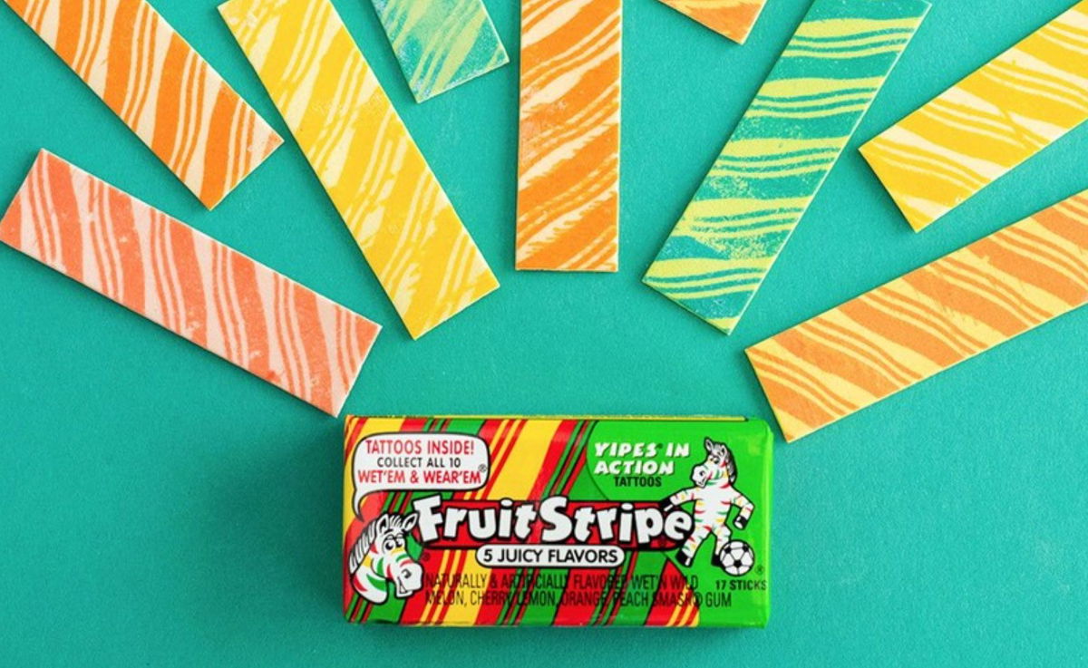 <i>From Ferrara Candy Shop</i><br/>The Fruit Stripe gum is discontinued.