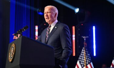 President Joe Biden speaks in Blue Bell