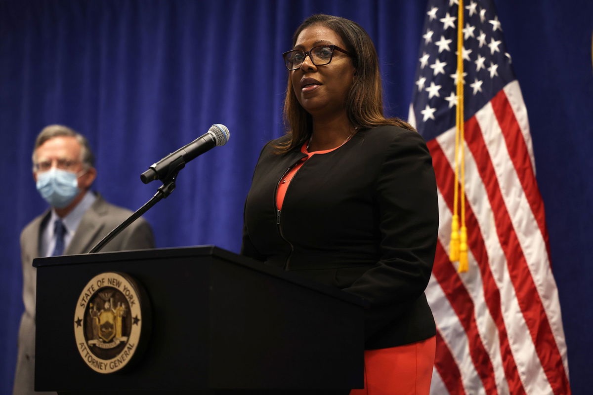 <i>Michael M. Santiago/Getty Images</i><br/>New York State Attorney General Letitia James' civil lawsuit against the NRA and top executives goes to trial on Monday.