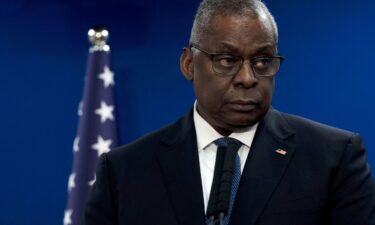 U.S. Secretary of Defense Lloyd Austin makes a joint statement in Tel Aviv