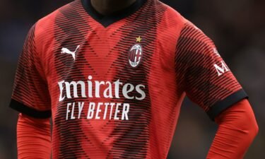 Yunus Musah of AC Milan looks on during the Serie A TIM match between AC Milan and Frosinone Calcio at Stadio Giuseppe Meazza on December 2