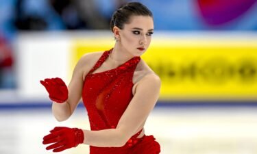 Kamila Valieva performs at the Megasport Arena in Moscow in November.