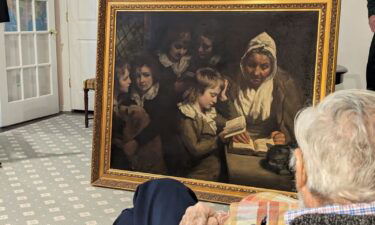 “The Schoolmistress” by English painter John Opie was returned to its rightful owner after more than 50 years