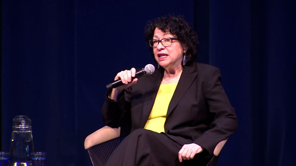 <i>CNN</i><br/>Supreme Court Justice Sonia Sotomayor participates in a conversation with University of California Berkeley Law Dean Erwin Chemerinsky on Monday