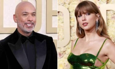 Jo Koy and Taylor Swift at the 2024 Golden Globes.