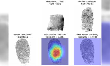 A new study used an AI model called a deep contrastive network to tell when prints from different fingers belonged to the same person.