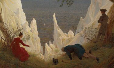 Friedrich's "The Sea of Ice" depicts an arctic shipwreck.