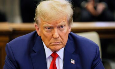 Former President Donald Trump sits in the courtroom during his civil fraud trial at New York Supreme Court on January 11