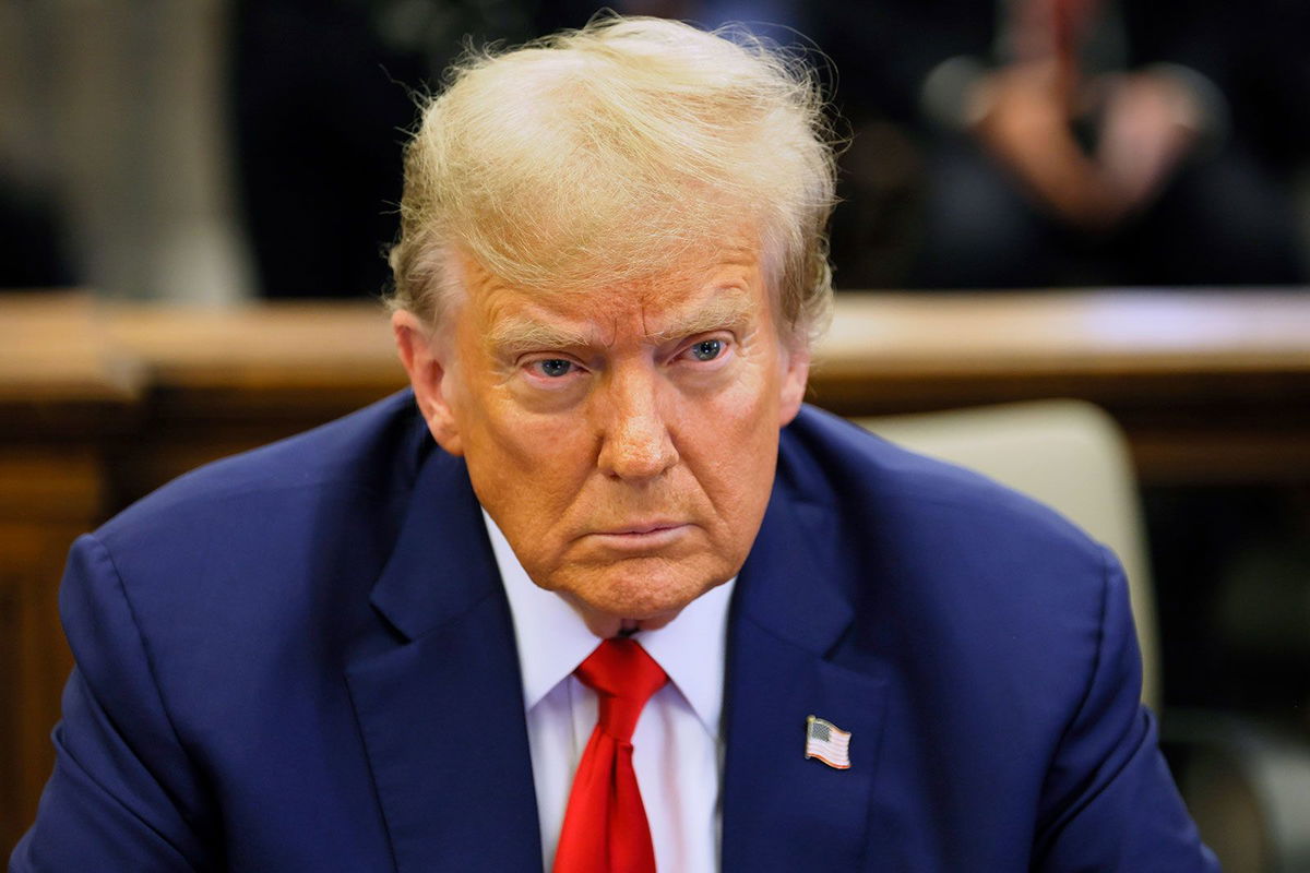 <i>Michael M. Santiago/Getty Images</i><br/>Former President Donald Trump sits in the courtroom during his civil fraud trial at New York Supreme Court on January 11