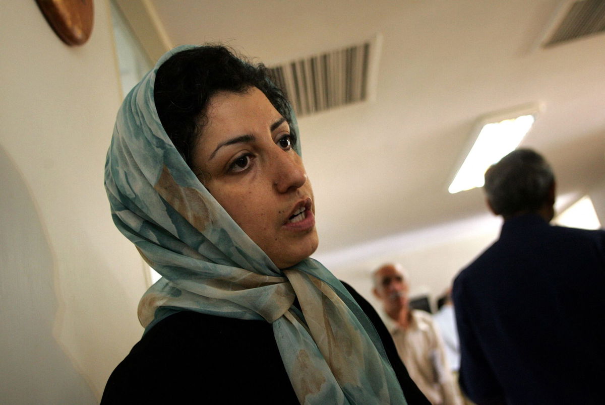 <i>Behrouz Mehri/AFP/Getty Images</i><br/>Narges Mohammadi was awarded the Nobel for “her fight against the oppression of women in Iran and her fight to promote human rights and freedom for all.” She is seen in this photo taken June 25