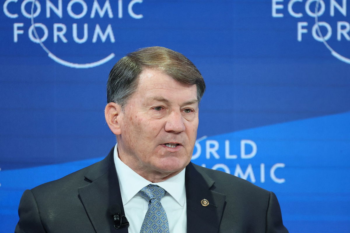 <i>Denis Balibouse/Reuters</i><br/>US Senator from South Dakota Mike Rounds speaks during the annual meeting of the World Economic Forum in Davos