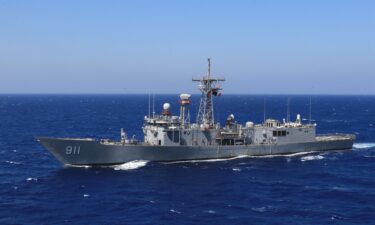 The USS Lewis B. Puller is seen in this file photo. The US Navy seized Iranian-made ballistic missile and cruise missile components from a vessel off the coast of Somalia last week that was destined for Houthis in Yemen