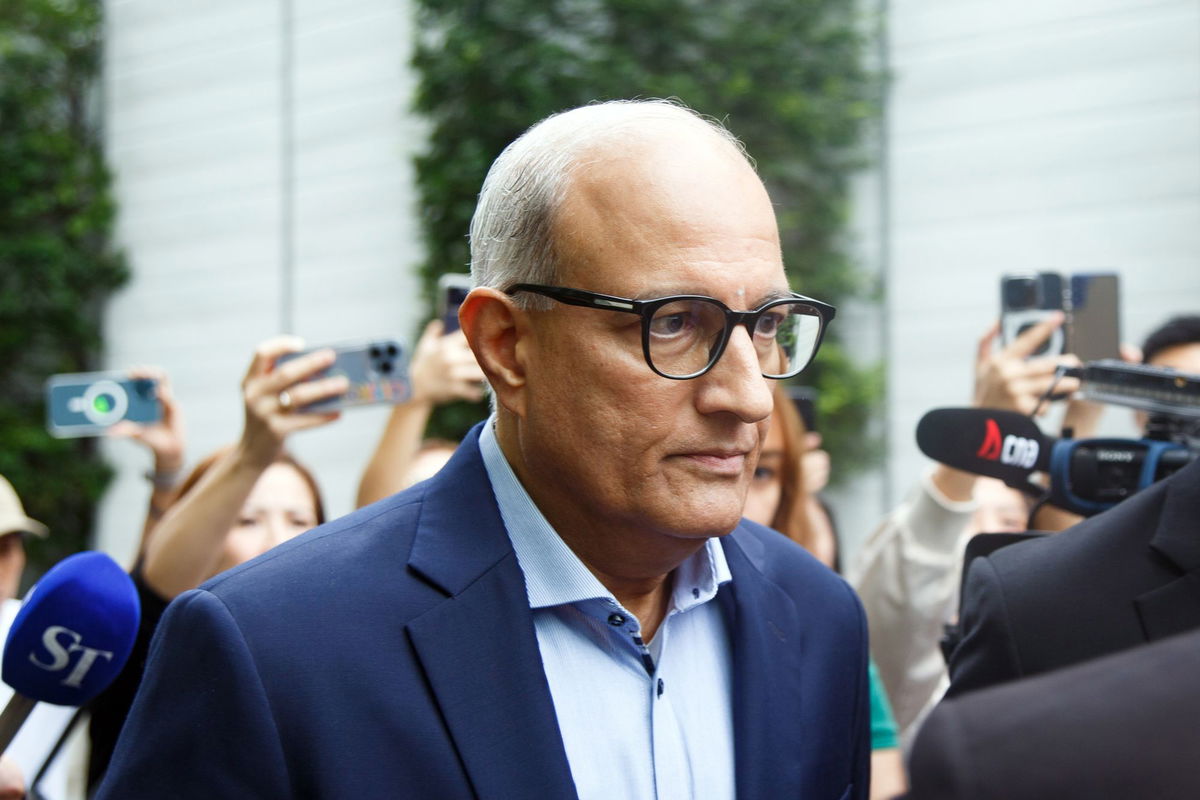 <i>Ore Huiying/Bloomberg/Getty Images</i><br/>Singapore's now former transport minister S. Iswaran was accompanied by lawyers at the Singapore State Courts on Thursday