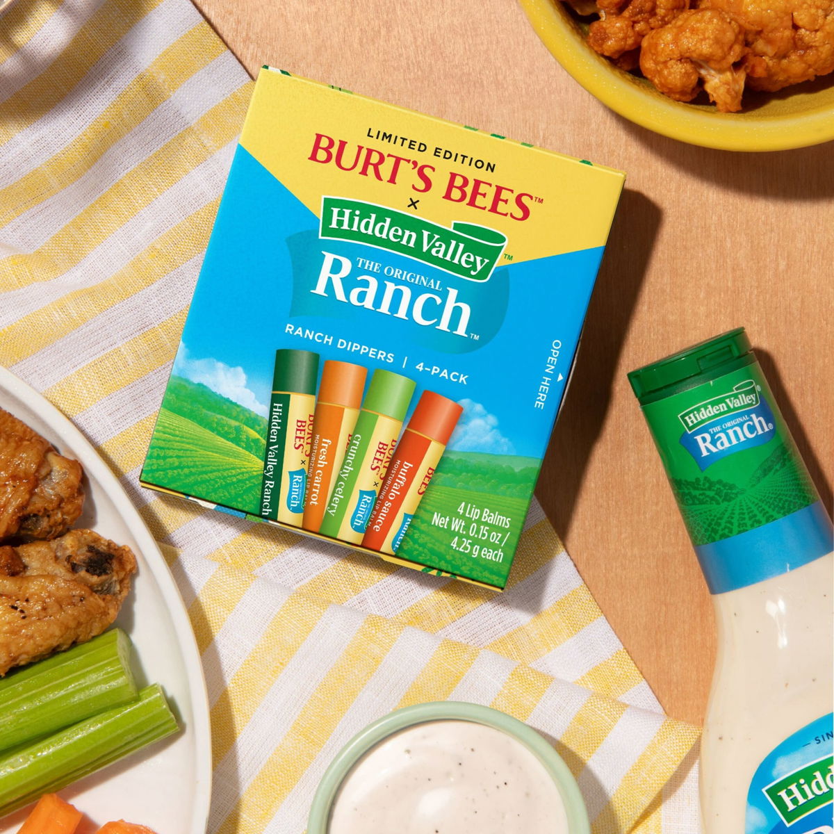 <i>Hidden Valley Ranch</i><br/>The Burt’s Bees ranch-flavored lip balm is already sold-out.