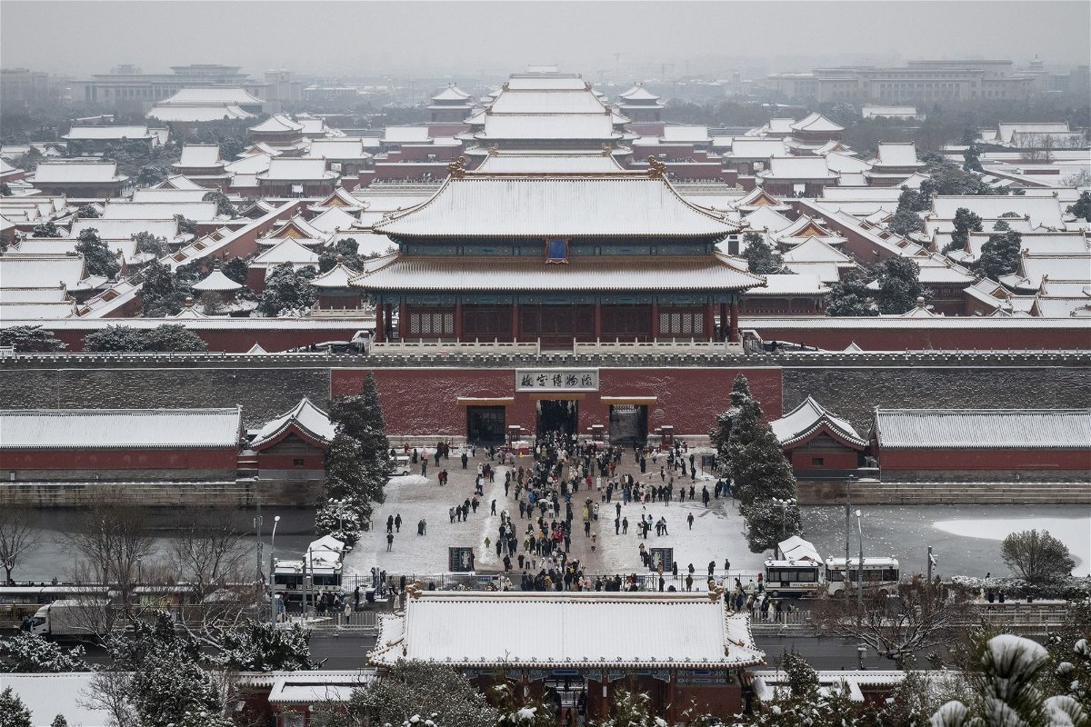 <i>Bloomberg/Getty Images</i><br/>Foreign travelers have been slow to return to China with numbers down more than 60% from pre-pandemic levels. Pictured is the Forbidden City in Beijing in December 2023.