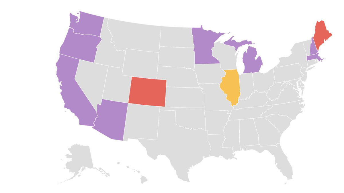 <i>CNN via CNN Newsource</i><br/>Advocacy groups and critics of former President Donald Trump are trying to remove him from the 2024 presidential ballot based on the 14th Amendment to the US Constitution