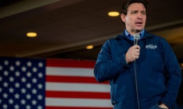 Florida Gov. Ron DeSantis speaks to supporters at LaBelle Winery on January 17