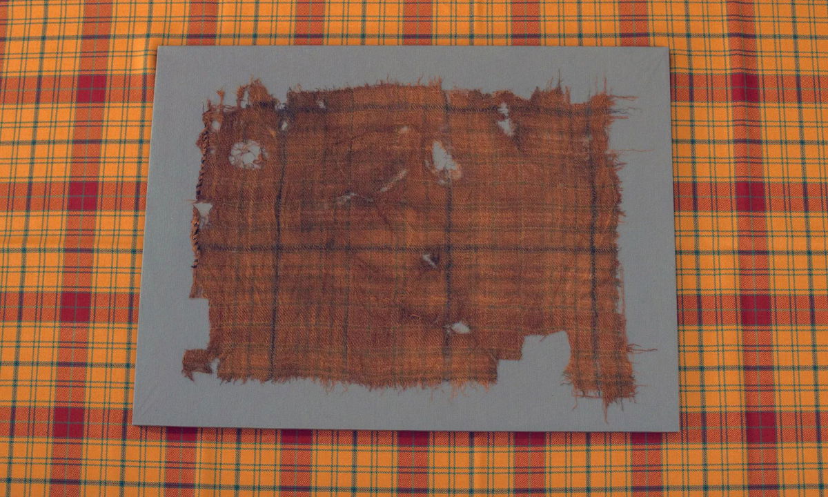 <i>Alan Richardson/House of Edgar/V&A/PA</i><br/>Weaver House of Edgar teamed up with tartan experts to create the new version of the ancient fabric.