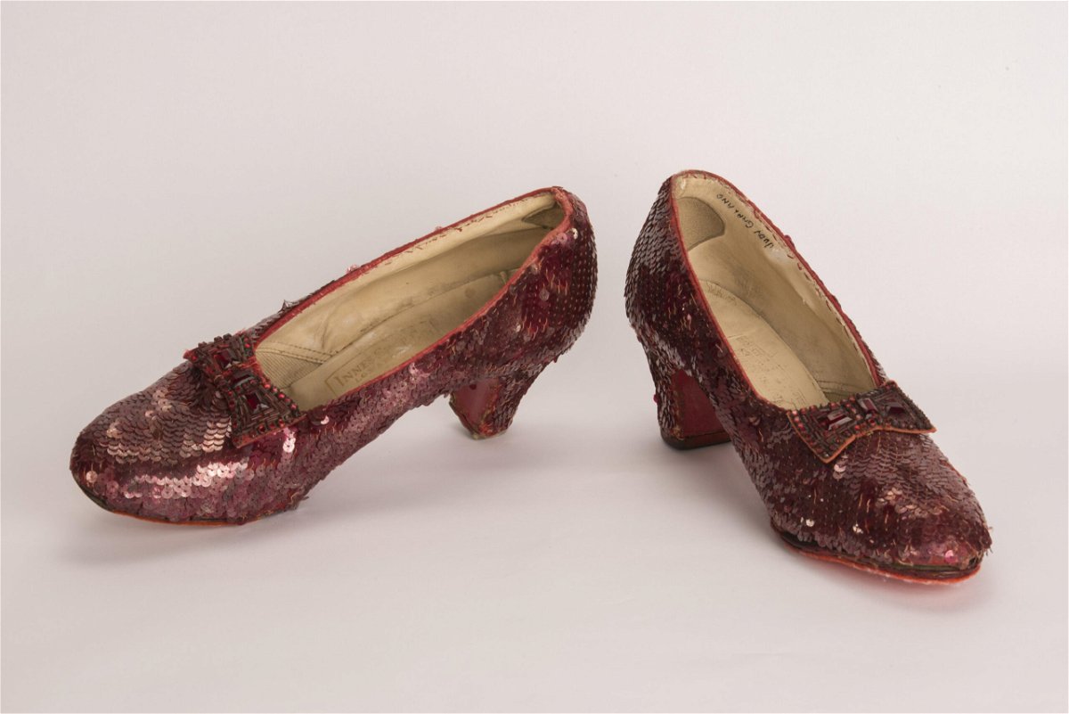 <i>FBI/Handout/Reuters</i><br/>A pair of ruby slippers featured in the classic 1939 film 