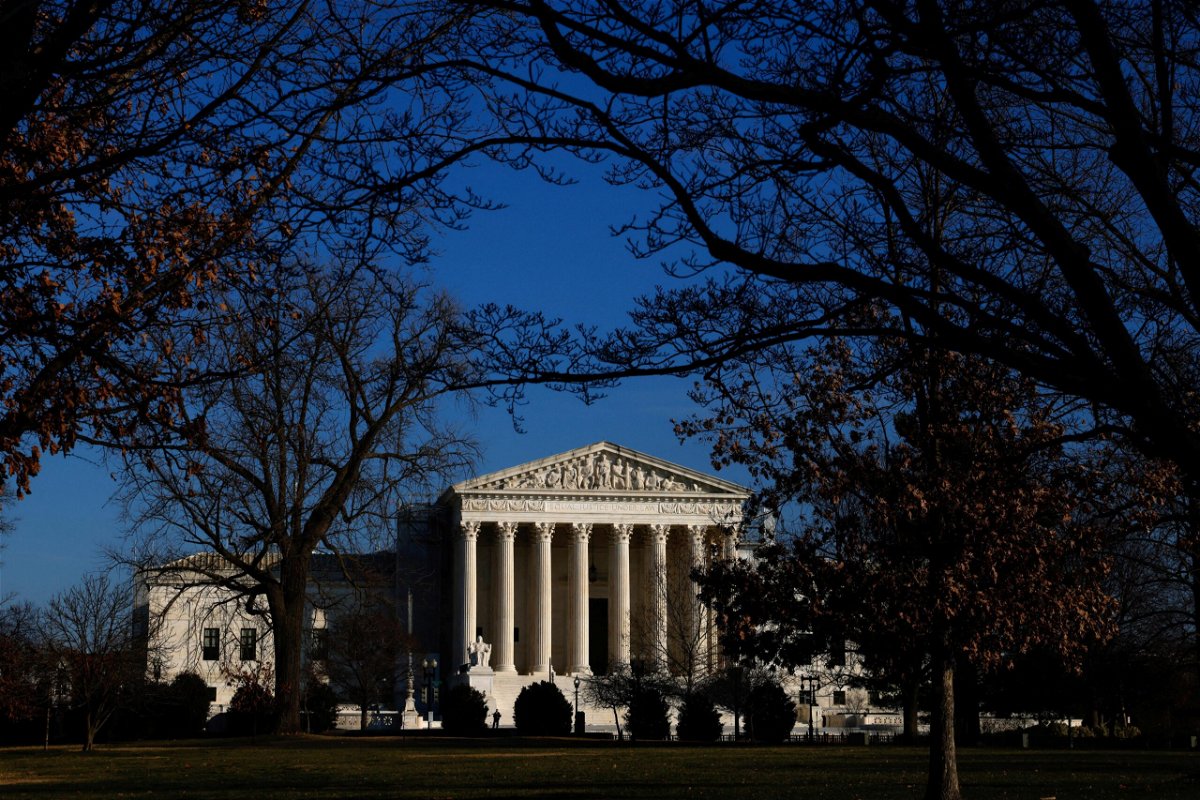 <i>Julia Nikhinson/Reuters</i><br/>A group of states led by Republican attorneys general told the U.S. Supreme Court on Monday that social media companies should be treated as utilities such as telephone or telegraph companies. Pictured is a view of the U.S. Supreme Court building in Washington