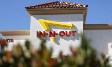 The In-N-Out logo is displayed on the front of a different California location that isn't closing.