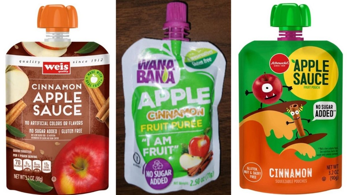 <i>Food and Drug Administration</i><br/>The FDA recalled certain apple puree and applesauce products from three brands of fruit pouches: WanaBana