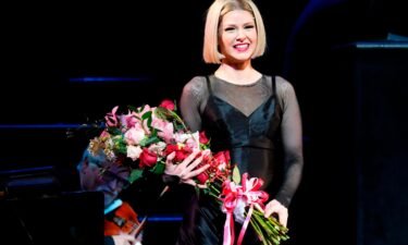 Ariana Madix appears at the curtain call for "Chicago" following her debut performance as Roxie Hart
