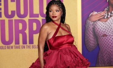 Halle Bailey attends the World Premiere of Warner Bros.' "The Color Purple" at Academy Museum of Motion Pictures on December 06