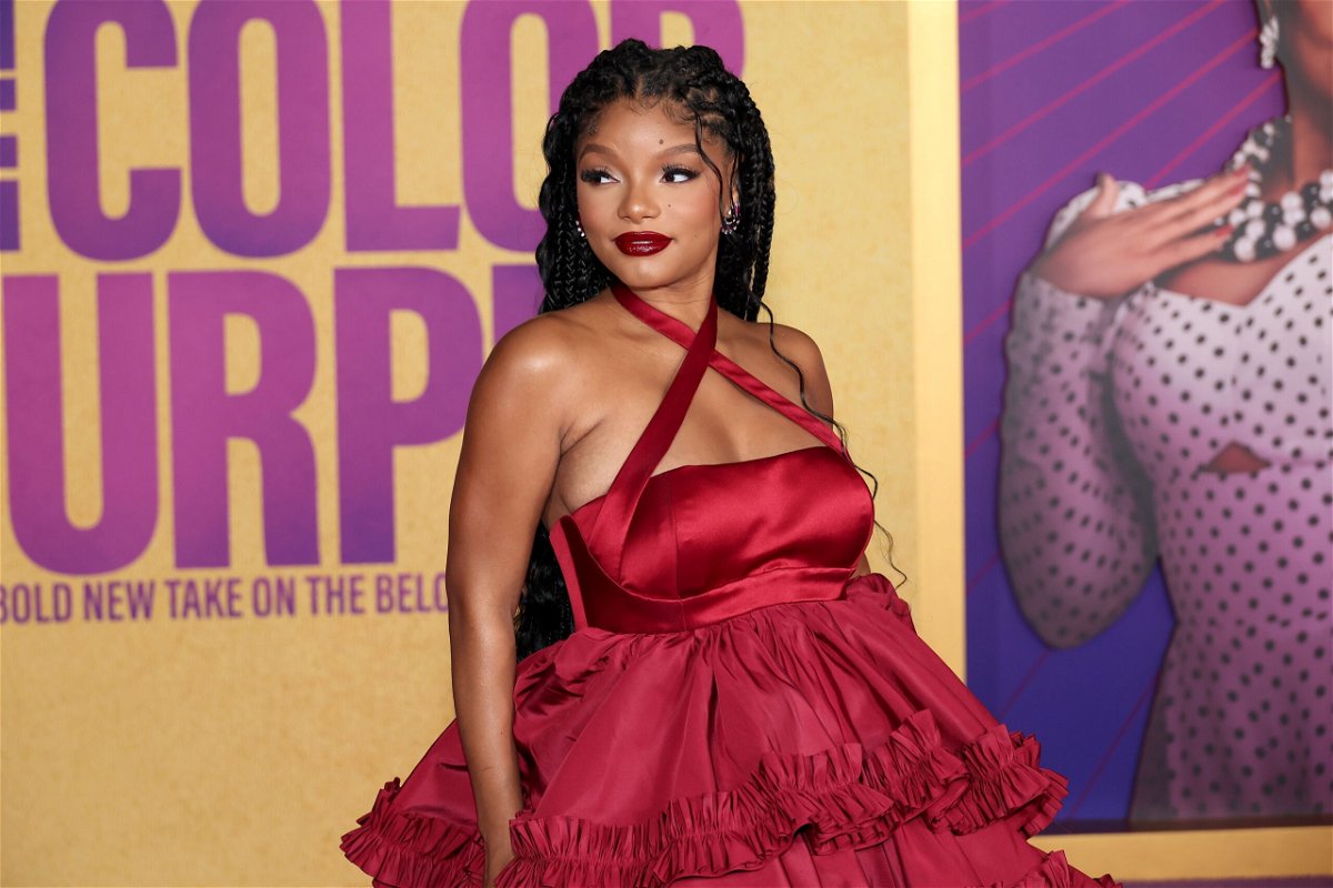 <i>Leon Bennett/Getty Images</i><br/>Halle Bailey attends the World Premiere of Warner Bros.' 