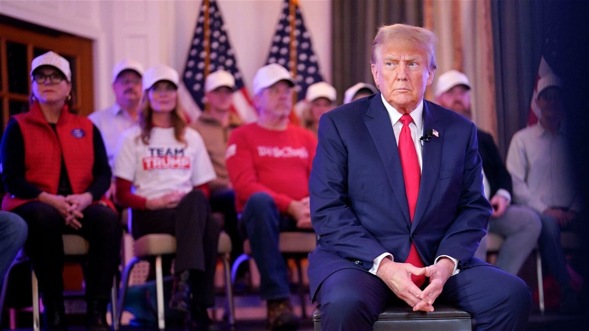 <i>Jabin Botsford/The Washington Post/Getty Images</i><br/>Former President Donald Trump holds a a tele-rally with Iowa Attorney General Brenna Bird in Des Moines