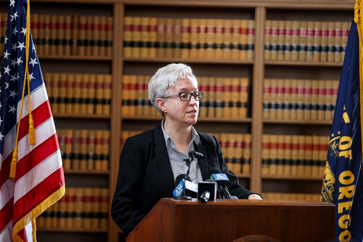 <i>Abigail Dollins/Statesman Journal/USA TODAY NETWORK</i><br/>Oregon Gov. Tina Kotek joined local leaders in declaring a 90-day state of emergency in Portland's Central City.