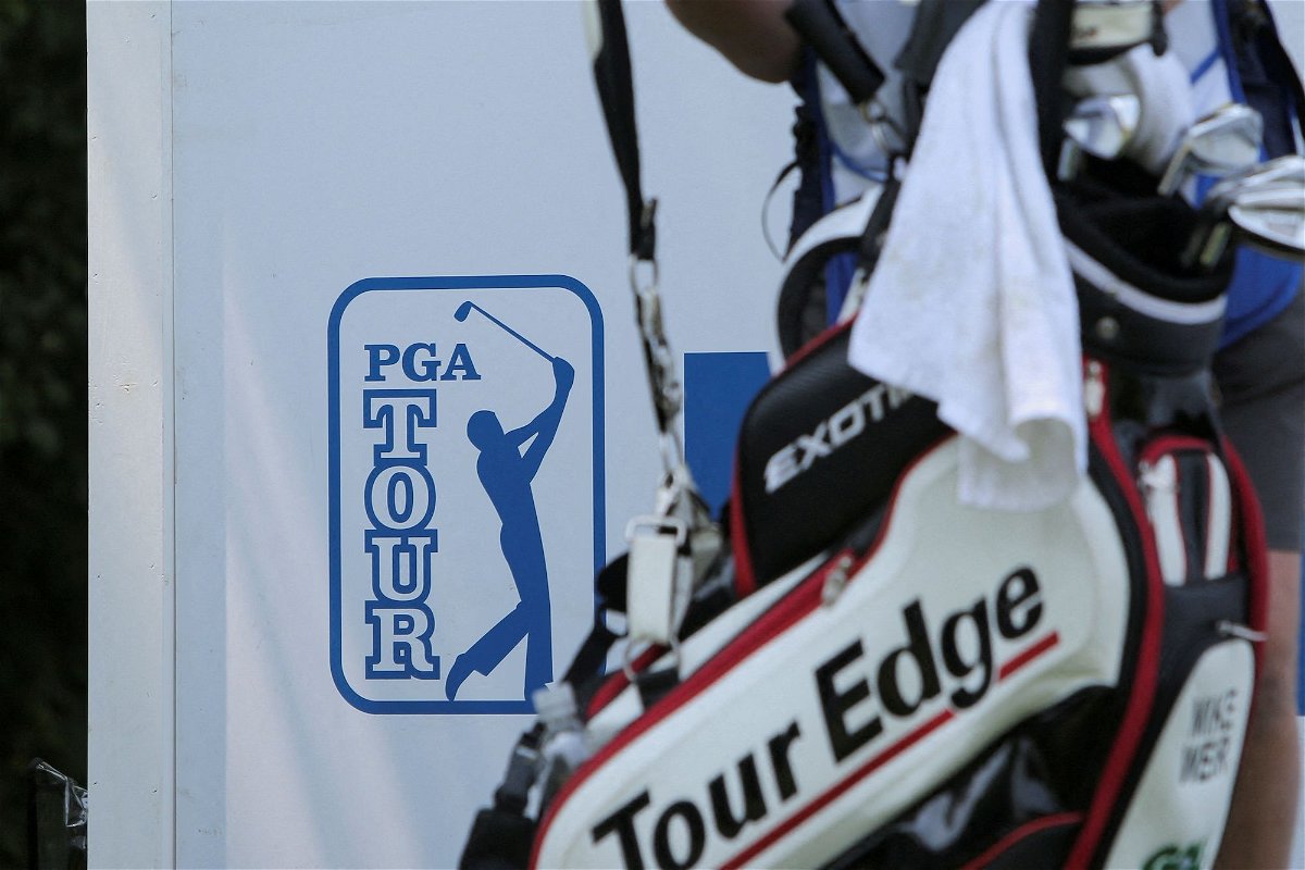 <i>Nick Lachance/Reuters</i><br/>The PGA Tour logo during the Canadian Open's Championship Pro-Am at Oakdale Golf and Country Club in Toronto