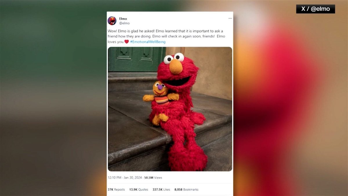 <i>X/@elmo</i><br/>Elmo asked people online how they were doing. He got an earful