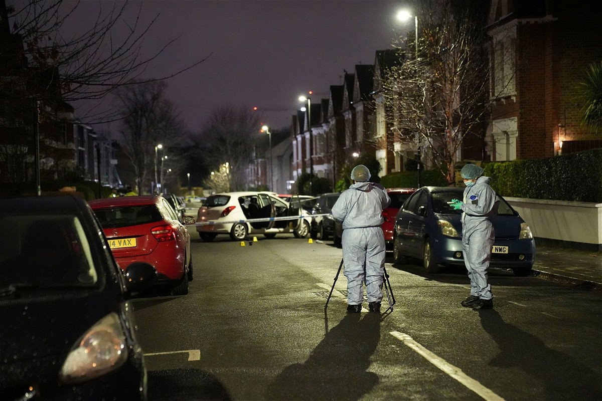 <i>James Weech/Press Association/AP</i><br/>Police at the scene of an incident near Clapham Common