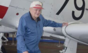 One-hundred-and-two-year-old Charles Baldwin took to the skies again Saturday in Fort Worth.
