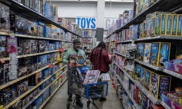 Shoppers at a Walmart store on Black Friday in Secaucus