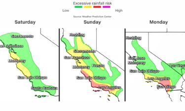 California is at risk for flash flooding