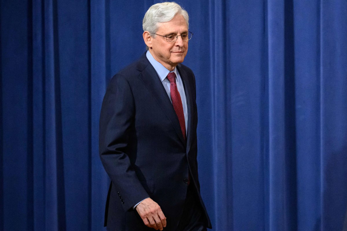 <i>Mandel Ngan/AFP/Getty Images/File</i><br/>US Attorney General Merrick Garland arrives for a news conference at the Justice Department in Washington