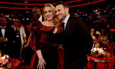 Adele and Ben Winston at the Grammys in 2023.