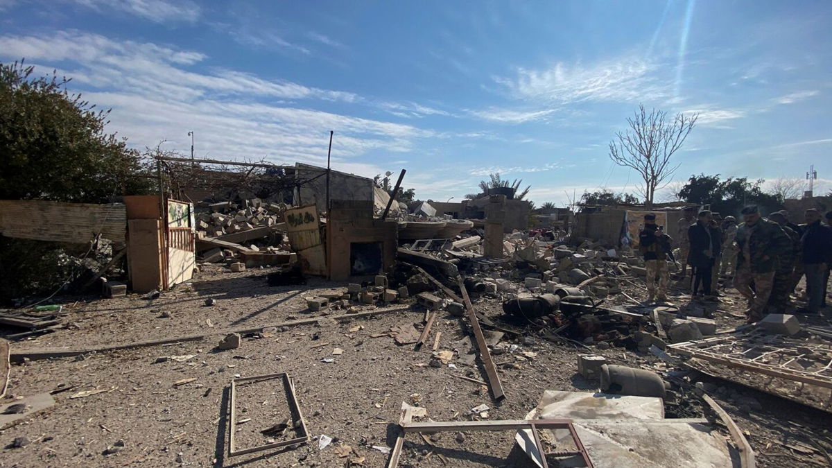 <i>Stringer/Reuters</i><br/>A destroyed building is pictured at the site of a U.S. airstrike in al-Qaim