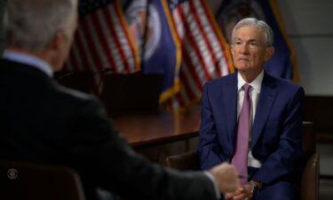 Federal Reserve Chair Jerome Powell during a CBS "60 Minutes" interview on Sunday night.