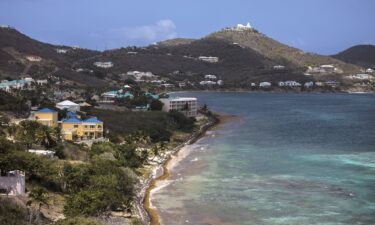 Cane Bay beach in Saint Croix in 2021. Scientists used samples from sclerosponges in this region to calculate ocean surface temperatures going back 300 years.