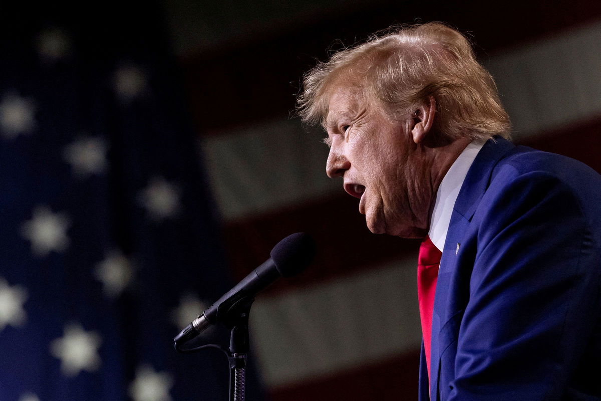 <i>Carlos Barria/Reuters/File</i><br/>Republican presidential candidate and former President Donald Trump speaks during a rally in Reno